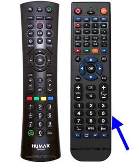 Humax UD-FOX/HD dálkový ovladač náhradní