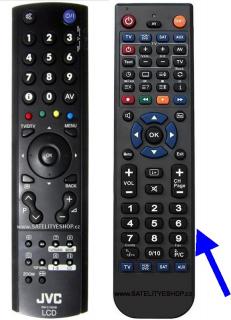 JVC LT-32DA9BU dálkový ovladač náhradní