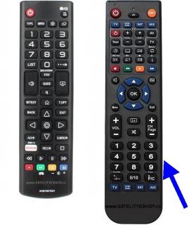 LG AKB75675321 dálkový ovladač náhradní