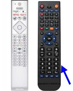 Philips  43PUS8807 náhradní dálkový ovladač