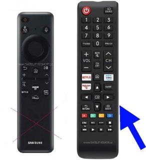 Samsung QE55Q70D náhradní dálkový ovladač tlačítkový