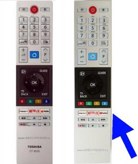 Toshiba CT-8528 dálkový ovladač náhradní