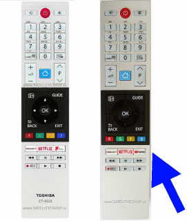 Toshiba CT-8533 dálkový ovladač náhradní