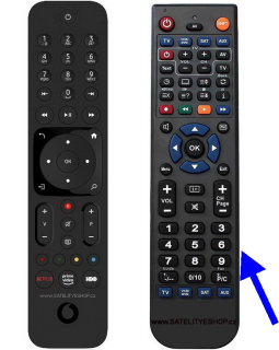 VTV BOX náhradní dálkový ovladač