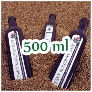 Konopný olej v kvalitě BIO 500 ml - sleva 32%