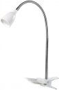 WO33-W Solight LED stolní lampička, 2.5W, 3000K, clip, bílá barva