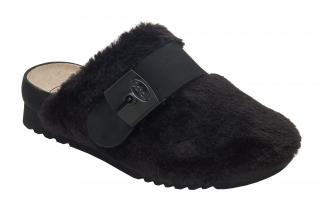 Scholl ALASKA - dámská domácí zdravotní obuv barva černá Velikost: 37