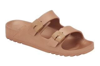Scholl BAHIA  - dámské zdravotní pantofle barva měděná Velikost: 38