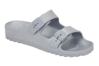 Scholl BAHIA  - dámské zdravotní pantofle barva stříbrná Velikost: 37