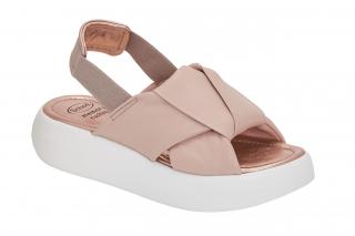 Scholl BOCA KNOT - dámské  sandále  na zvýšené platformě barva svetle růžová Velikost: 37