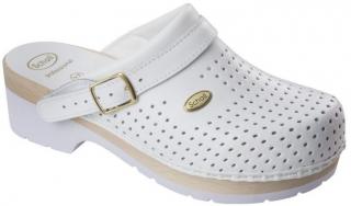 Scholl CLOG S/COMF - zdravotní pantofle PROFESIONAL barva bílá Velikost: 35