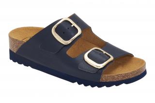 Scholl ILARY 2 STRAPS-  dámské domácí pantofle barva námořnická modř Velikost: 38