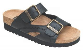 Scholl MOLDAVA WEDGE - zdravotní pantofle barva černá Velikost: 37