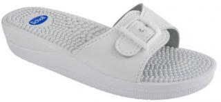 Scholl NEW MASSAGE -  dámské zdravotní pantofle barva bílá Velikost: 35
