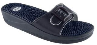 Scholl NEW MASSAGE - dámské zdravotní pantofle barva námořnická modř Velikost: 35