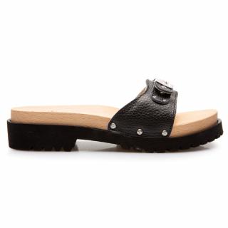 Scholl PESCURA CARROARM - dámské luxusní pantofle barva černá Velikost: 39