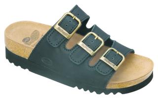 Scholl RIO AD Nub - dámské zdravotní pantofle barva černá Velikost: 36