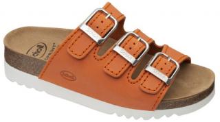 Scholl RIO WEDGE AD - dámské zdravotní pantofle barva oranžová Velikost: 36