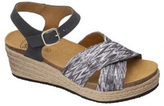 Scholl SEVILLA SANDAL - dámské sandále na klínku barva Velikost: 41