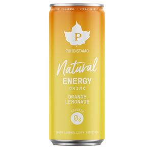 Natural Energy Drink 330ml orange (Energetický nápoj -  pomeranč)