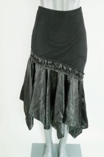 Asymetrická černá sukně New Fashion - pas 68-96 cm
