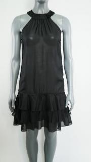 Černé šaty z lehounkého materiálu Tom Tailor vel. S