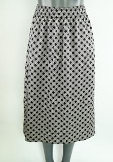 Černobílá sukně nabraná v pase H&amp;M vel. 32