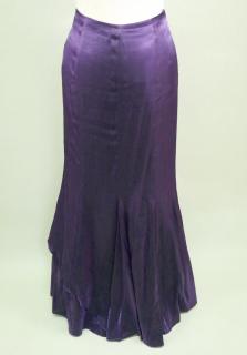 Dlouhá fialová společenská sukně vel. 38