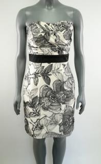 Korzetové šaty se vzorem motýlů H&amp;M vel. 38