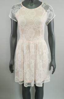 Romantické krajkové šaty H&amp;M vel. 44