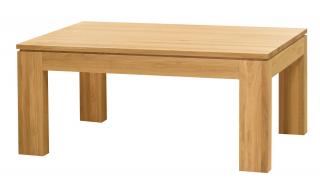 CLASSIC konferenční stolek dub masiv bez poličky 110 x 70 cm