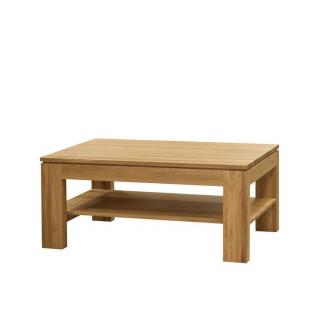 CLASSIC konferenční stolek dub masiv s poličkou 110 x 70 cm