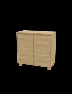komoda SK-2D masívní buk 92,5x95x45 cm