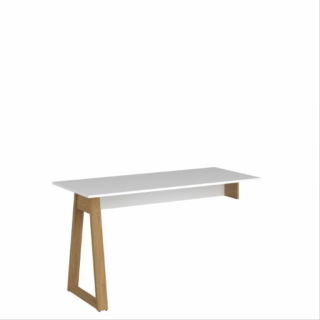 NEPTUN PC stůl 140 bílá/dub kamenný 138