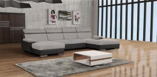 rohová sedací souprava DELUXE OT+IIR+OT 174x374x174 U