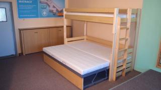 rozkládací patrová postel ALKA SMRK 80/90 x 200