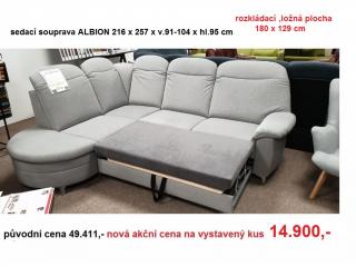 sedací souprava ALBION 216x257 PRODEJNA - VÝPRODEJ