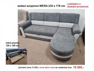 sedací souprava WERA 3R-otoman II.sk 230x175 PRODEJNA