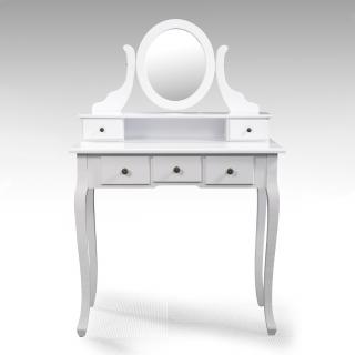 Toaletní stolek se zrcadlem STELLA 4203 bílý 80