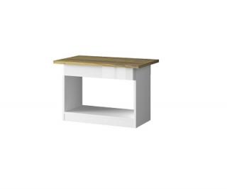 TORINO konferenční stolek 1s/75 bílý lesk / dub navarra 75
