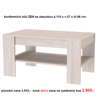 ZEN konferenční stolek se zásuvkou 100 PRODEJNA
