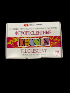 Akrylová barva fluorescentní Decola 50ml / sada 6 ks
