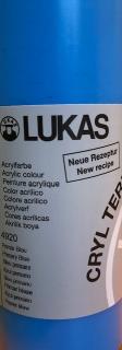 Akrylová barva zn. Lukas 500 ml 26 odstínů barva akrylové barvy: primární modrá 4920