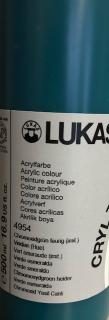 Akrylová barva zn. Lukas 500 ml 26 odstínů barva akrylové barvy: viridian zelená 4954