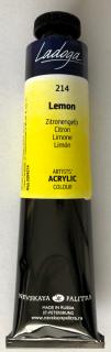 Akrylové barvy zn. Ladoga 46 ML 40 odstínů Barva: žlutá citrónová 214