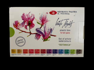Akvarelové barvy  set 12 ks Botanica zn Nevskaya Palitra