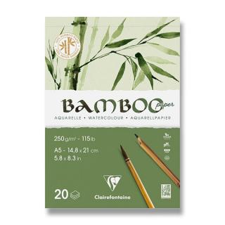 Akvarelový blok Clairefontaine Bamboo - A5, 20 listů, 250 g