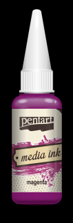 Alkoholový inkoust Media Ink 20 ml PentArt - různé odstíny Barva :: magenta