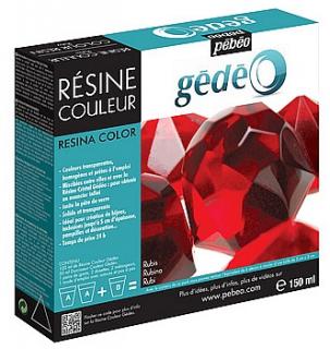 Barevná pryskyřice Gédeo 150 ml odstín: Červená rubínová (ruby)