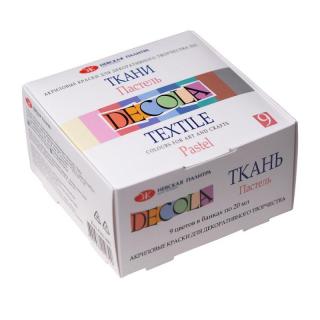 Barvy na textil Decola - Nevskaya Palitra - Pastel - 9 x 20 ml